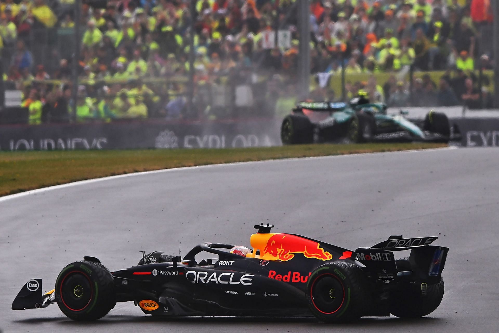 Max Verstappen spins out of a podium contention, 2025 F1 British GP (Getty Images)